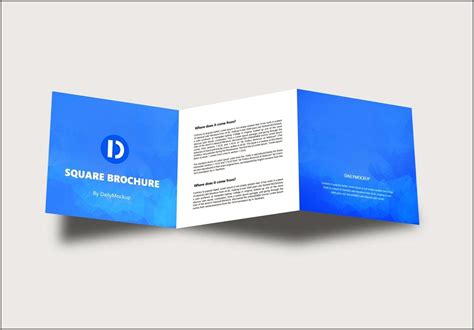 Square Brochure Template Psd Free Download - Resume Example Gallery