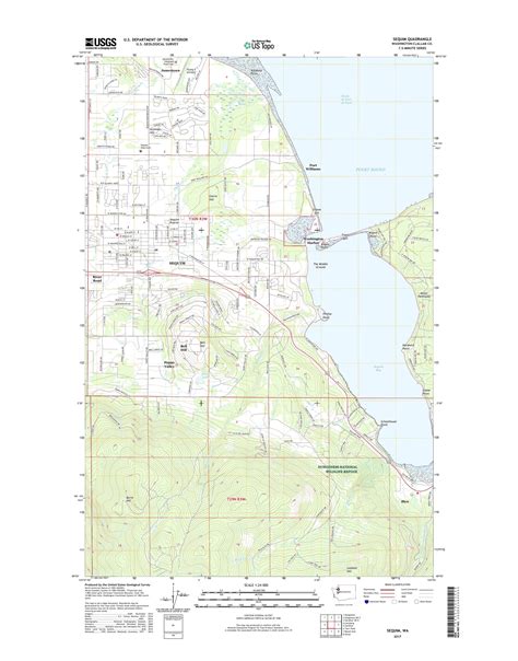 MyTopo Sequim, Washington USGS Quad Topo Map