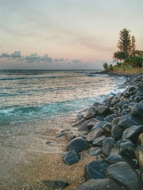 Free Images : beach, sea, sand, rock, ocean, horizon, cloud, sunrise, sunset, sunlight, morning ...