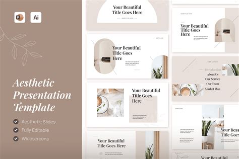 Aesthetic Presentation Templates Graphic by illustralydesign · Creative Fabrica