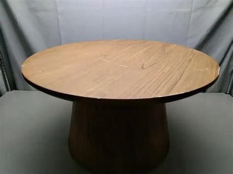 Wooden Round Pedestal Coffee Table - Hearth & Hand with Magnolia ...