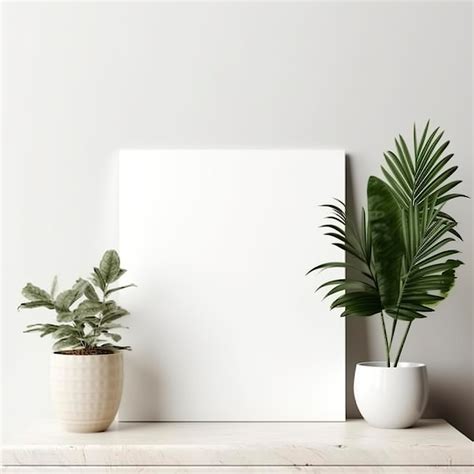 Premium AI Image | Mockup a Blank empty canvas A gray wall on the ...