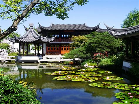 The Chinese Garden HD desktop wallpaper : Widescreen : High Definition ...