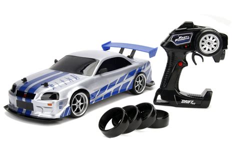 Jada Toys (1:10) Nissan RX-7 Fast & Furious Drift Battery-Powered RC ...