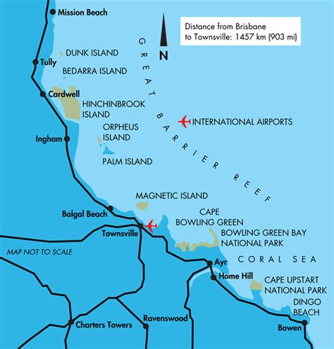 Townsville Map - Queensland Australia