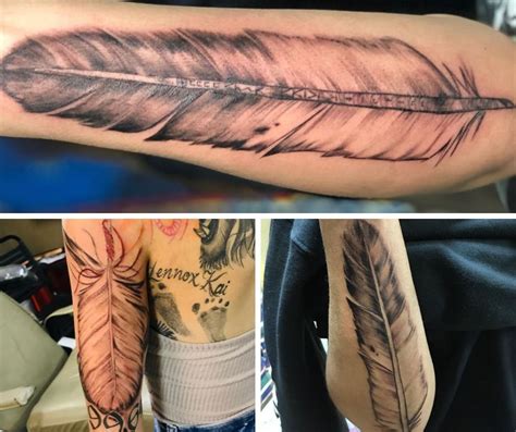 Feather Tattoo Forearm