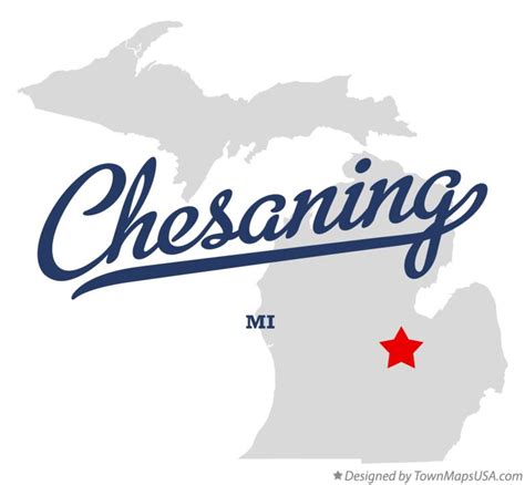 Map of Chesaning, MI, Michigan