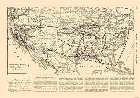 Southern Pacific RR System Map