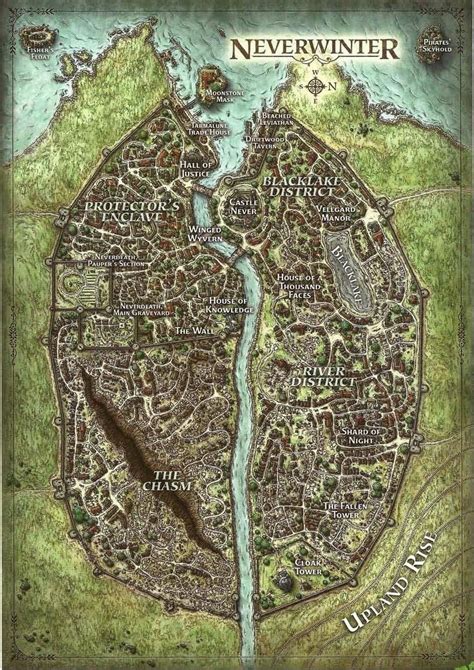 Neverwinter dm map | Fantasy city map, Fantasy world map, Fantasy map