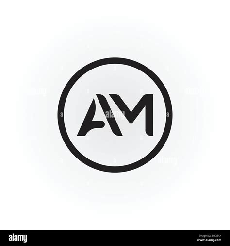 Initial AM Letter Logo With Creative Modern Business Typography Vector ...