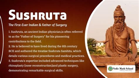 Sushruta : The First-Ever Indian & Father of Surgery | Math school ...