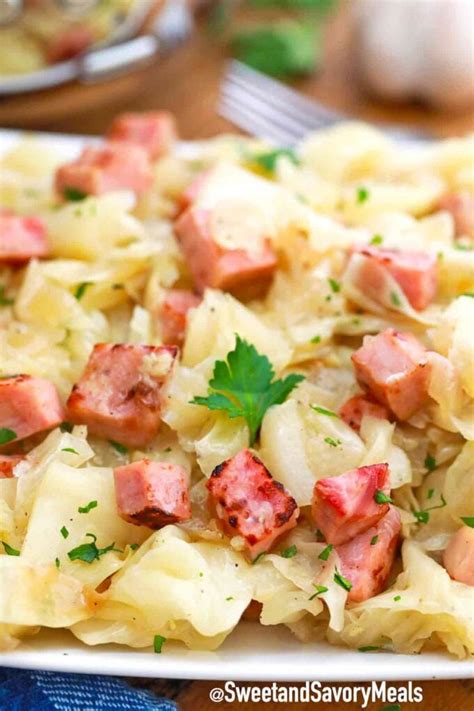 Slow Cooker Cabbage and Ham [Video] - Sweet and Savory Meals