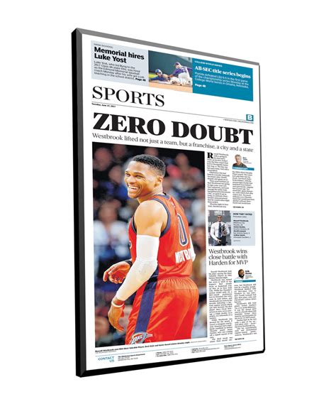 The Oklahoman Sports Covers by NewsKeepsake