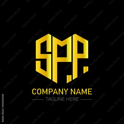 SPP letter logo design on black background.SPP creative initials letter ...