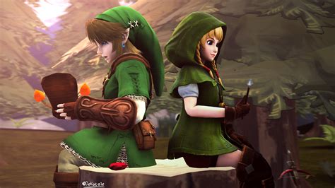 TLOZ - Link And Linkle by sasaq937 on DeviantArt