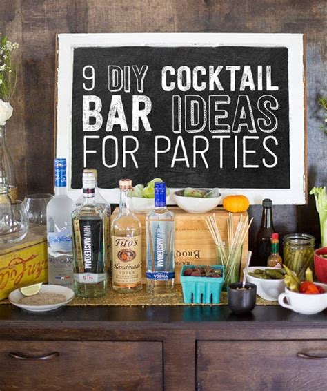 9 Ways To Set Up A DIY Drink Bar And Blow Your Friends' Minds