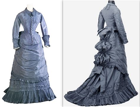 1870 Day Dress silk taffeta