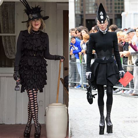 They've Both Mastered the Art of the Fascinator, Tights, and Platform Shoes | Compare Moira Rose ...