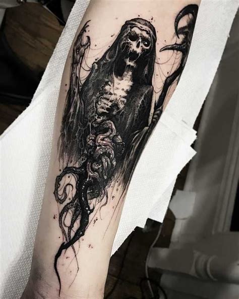 Evil tattoo by Brandon Herrera | Evil tattoo, Evil tattoos, Trendy tattoos