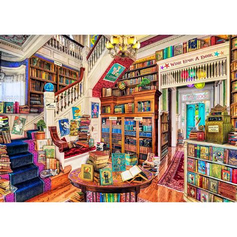 Wooden Puzzle 4000 Wish Upon A Bookshop | Wooden.City