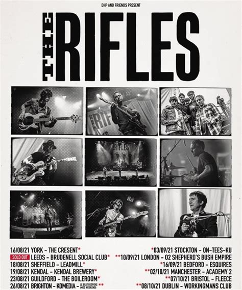 The Rifles - Tour 2021 - 24 November 2021 - Social - Event/Gig details & tickets | Comedyseekr