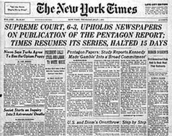 NY Times v. US - Civil Rights or Civil Liberties Supreme Court Cases: