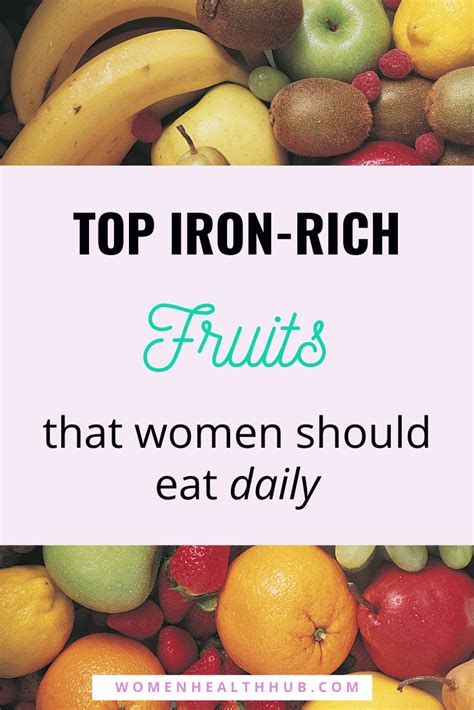 Best Fruits That Contain High Iron | Iron rich fruits, Foods with iron ...