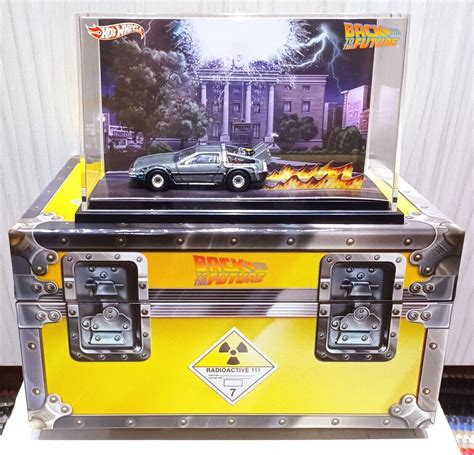 BACK TO THE FUTURE Hot Wheels SDCC PLUTONIUM CASE BOX DeLorean Time Machine Car! 27084946307 | eBay