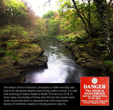 The strid in Yorkshire is considered to be the most dangerous stretch ...