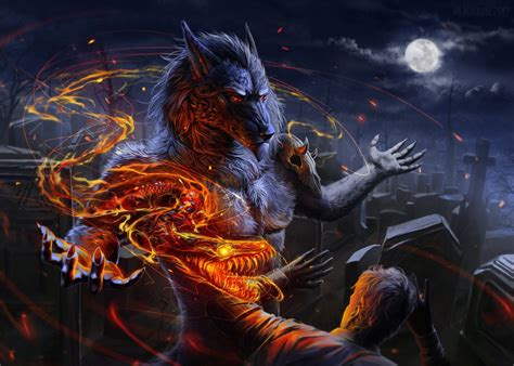 Download Dark Werewolf HD Wallpaper