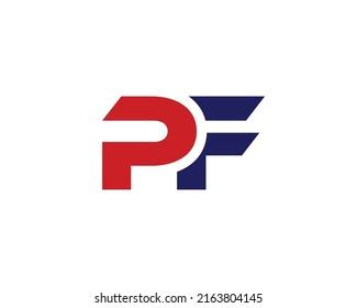 Pf Logo Design Vector Template Stock Vector (Royalty Free) 2163804145 | Shutterstock