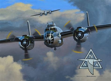 North American Aviation B-25 Mitchell Bomber - Stan Stokes - Artist