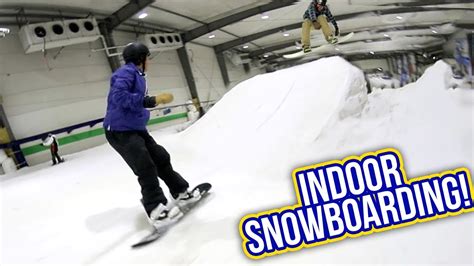 INDOOR SNOWBOARDING! - YouTube