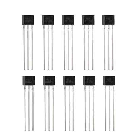 Buy 10Pcs 49E OH49E S49E SS49E TO-92 Linear Hall Effect Sensors ...