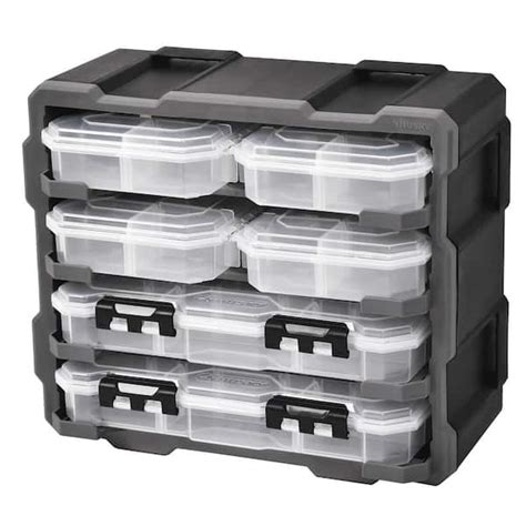 Husky 38-Compartment Rack with 6 Small Parts Organizer 2019-021 - The Home Depot