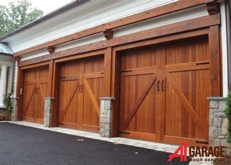Faux Wood Garage Door - Custom Garage Doors - A1 Garage Door Service