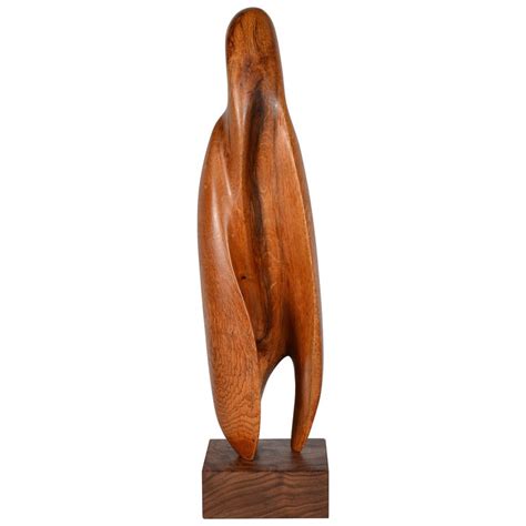 Abstract Figurative Bird Form Carved Oak Sculpture at 1stDibs ...