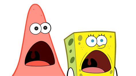 SpongeBob And Patrick Shocked Faces by cmors12 on DeviantArt