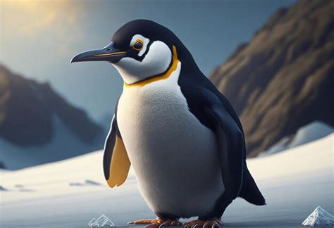 Premium AI Image | animation penguin