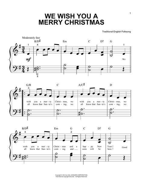 We Wish You A Merry Christmas | Sheet Music Direct