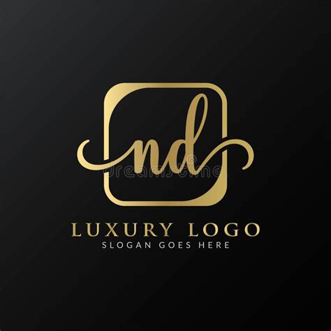 Initial Letter ND Logo Design Vector Template. ND Letter Logo Design ...