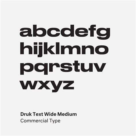 Druk Wide Medium by Berton Hasebe @commercialtype . . . . . . #type #typography #font #art # ...