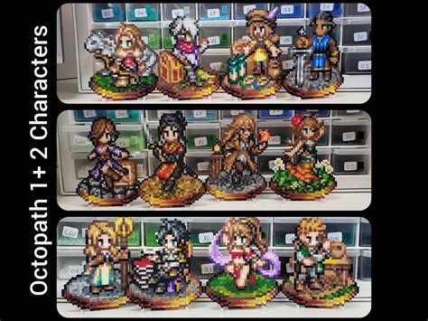 Octopath Traveler 2 1 Characters Character Select Version Magnets Keychains Etc. Hannit Cyrus ...