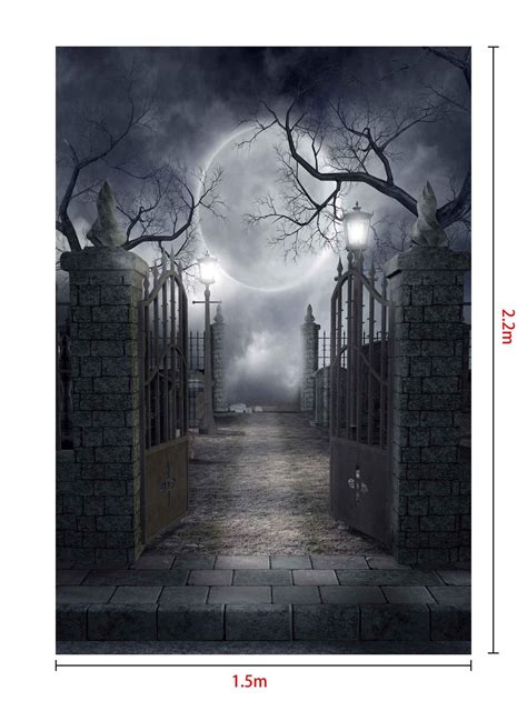 Kate Halloween fabric Backdrop for photography Haunted house