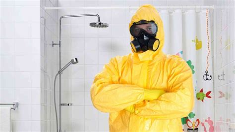 Babylon Bee: Man With Daughters Dons Full Hazmat Suit Before Cleaning Shower Drain