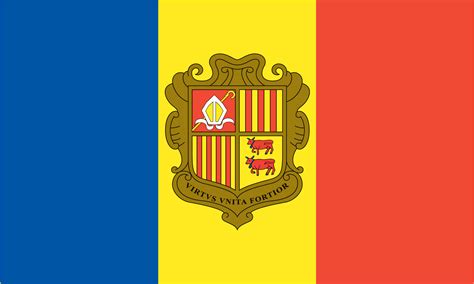 Country flag of Andorra - Photopublicdomain.com