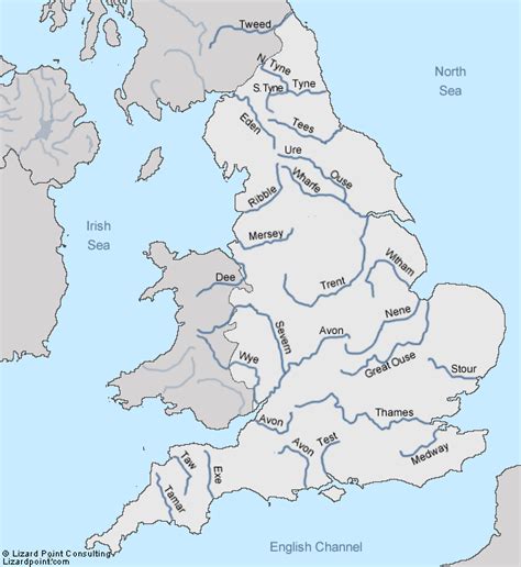 River Map | England map, Map of britain, British isles map