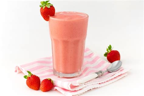 Smoothie de fresa, ideal batido de frutas saludable y rico