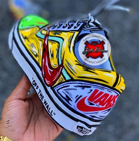 Custom Cartoon Nike x Vans Collab – Katty Customs | Custom sneakers, Vans, Custom cartoons