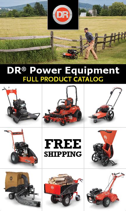 Request a FREE Catalog | DR Power Equipment